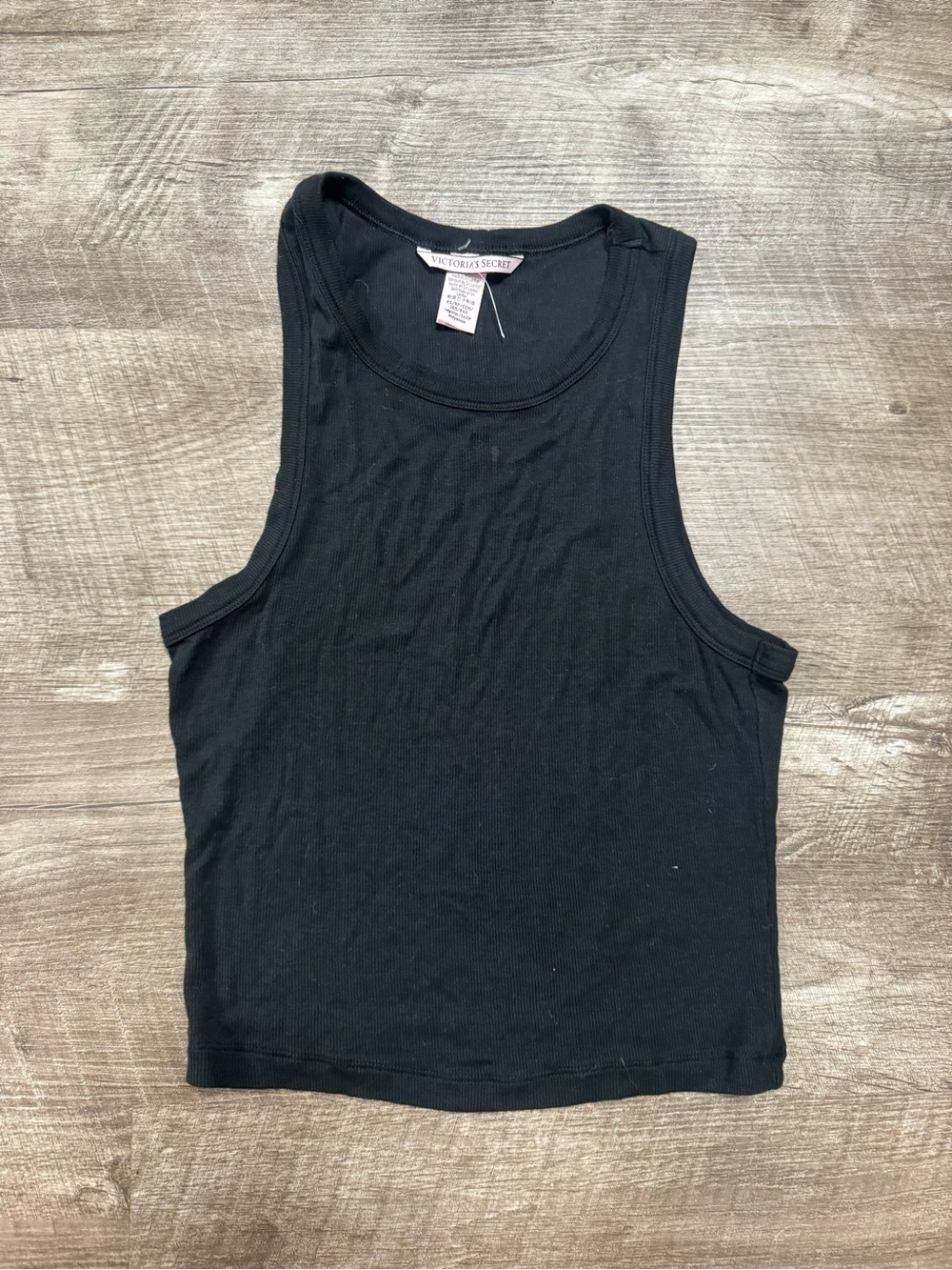 Victoria’s Secret Black Ribbed Tank Top Size XS